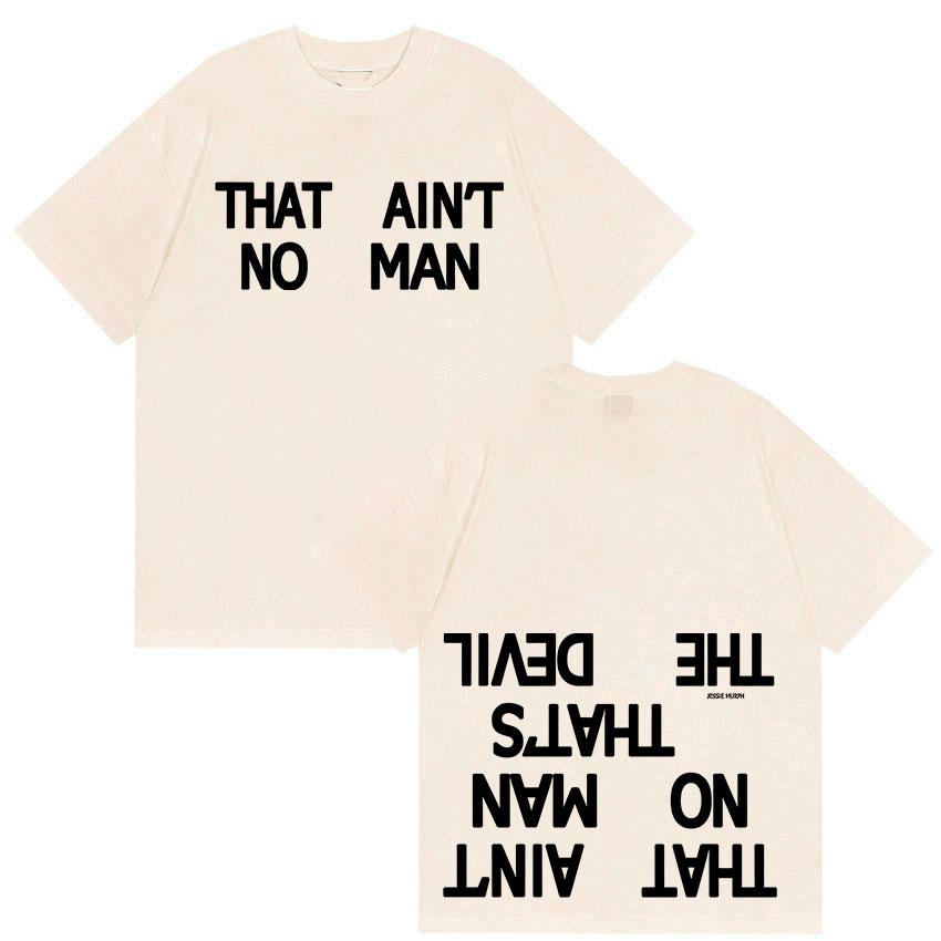 Jessie Murph That Ain't No Man Album Letter Print T Shirts Men Women Casual Fashion Cozy Cotton Short Sleeve T-shirt Summer Tops