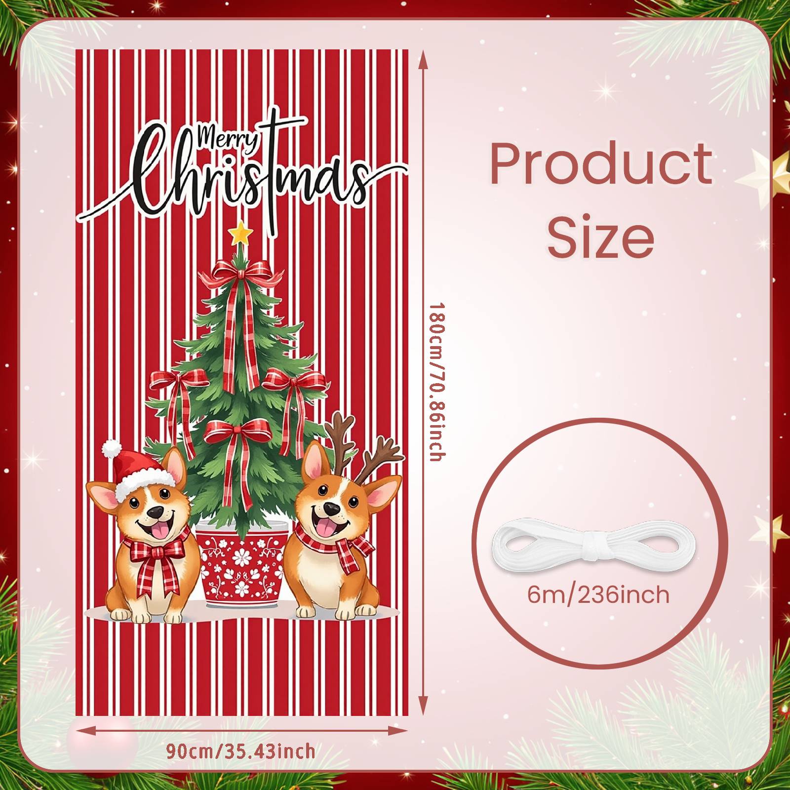 

Holiday Display Festive Meowy Christmas Banner Festive Background Holiday Themed Xmas Backdrop For Photo Background Lover