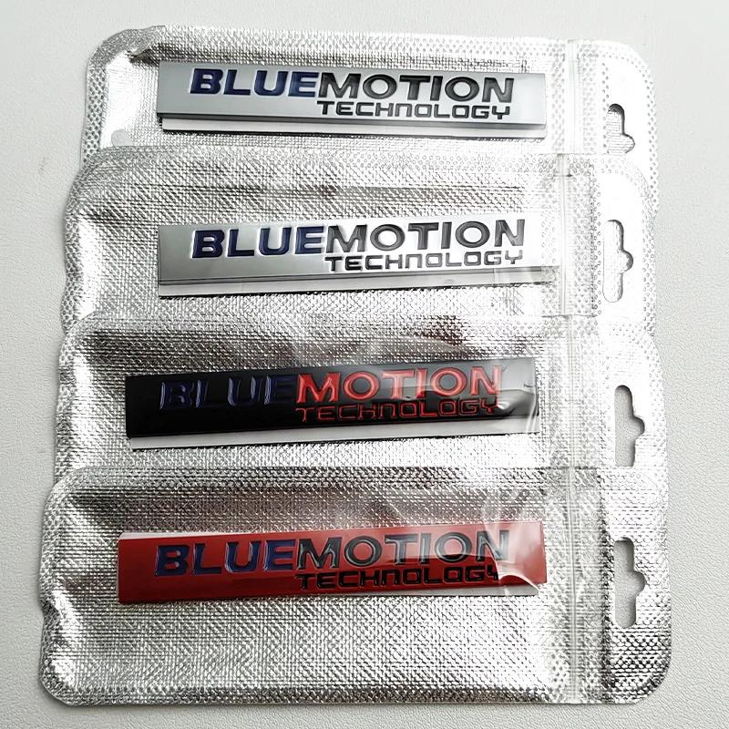 RUNTB1 3D Metal Bluemotion Logo Blue Motion Emblem Car Fender Badge Rear Trunk Sticker For VW Golf Polo Passat Jetta Tiguan Accessories