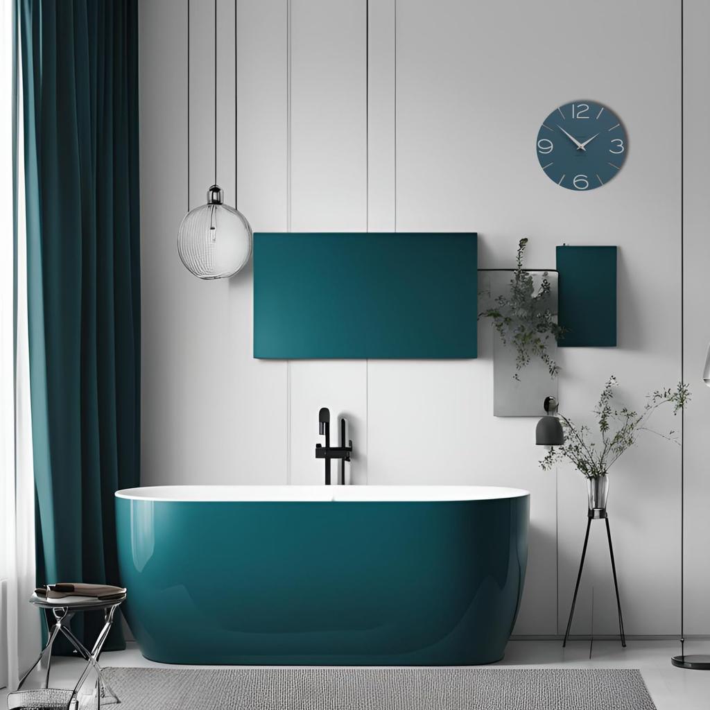 CalleaDesign SMILE Wall Clock Teal Sand