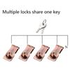 90 Degrees Rotation Knob Keyed Locking Hasp Double Door Cabinet Lock Twists Knob Keyed Locking Hasp Easy to Install