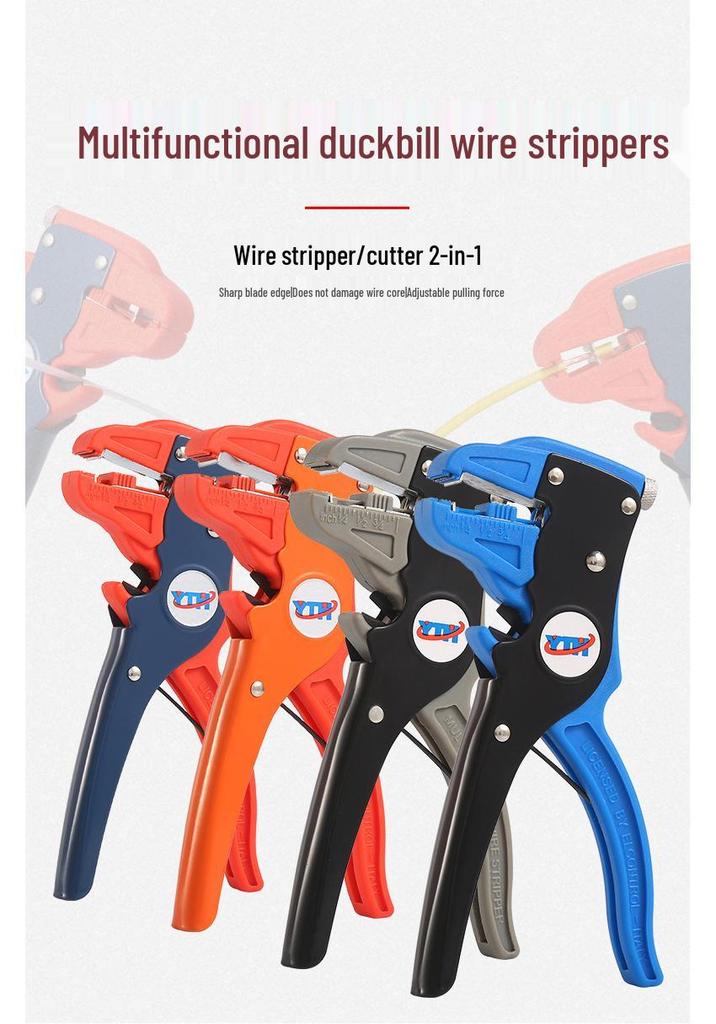 YTH Automatic Labor-saving Duckbill Wire Stripper for Single/Multi-strand Cable.