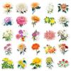 50pcs Cute Chrysanthemum Stickers: DIY Plant Decoration for Journals and Computers