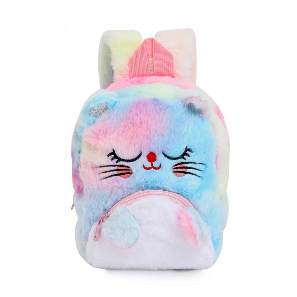 Unicorn Backpack Plush Big Eyes Backpack Kindergarten Children Cartoon Little Girl Backpack