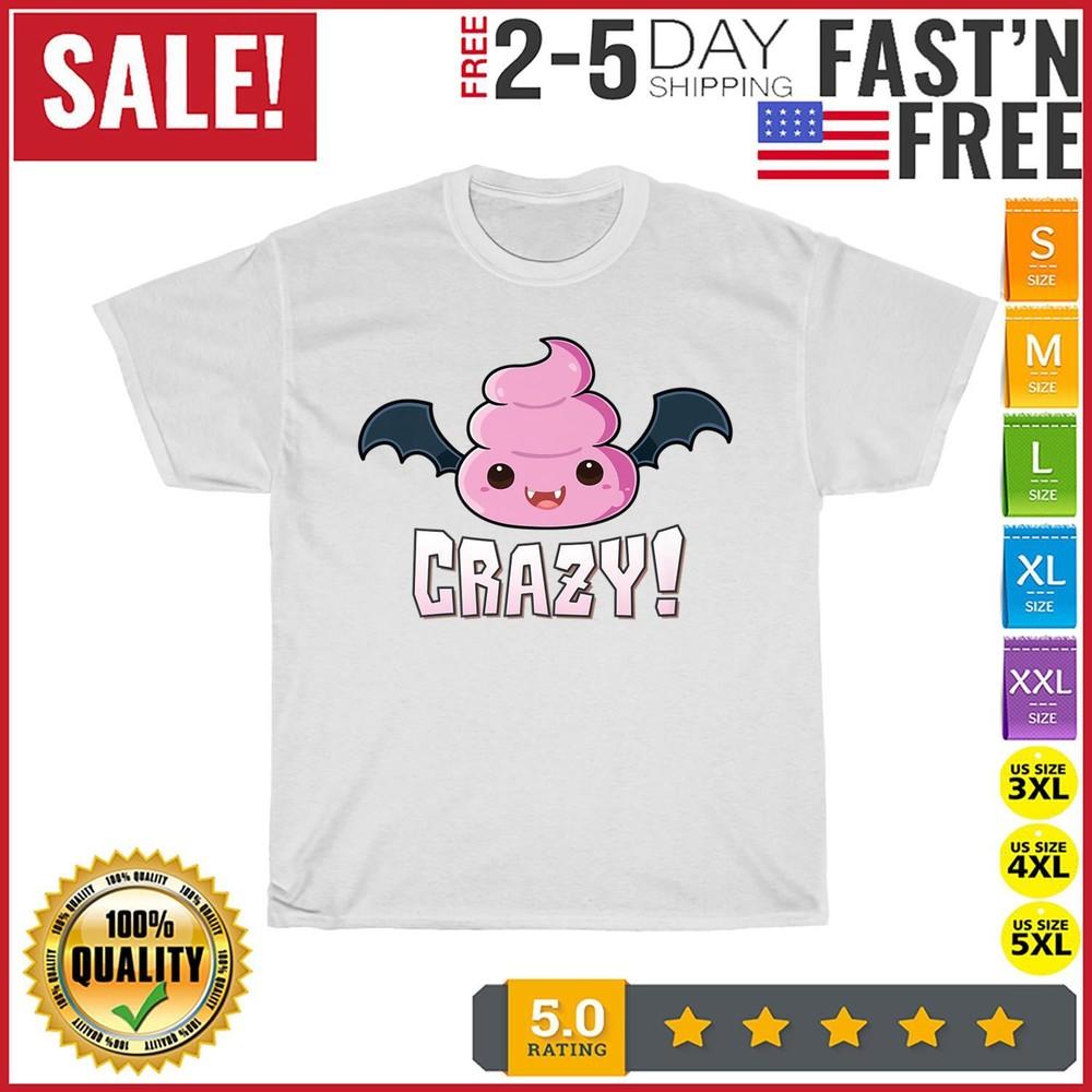 

Batshit Crazy Vampire Bat Poo Emoticon Halloween Costume Premium T Shirt Unisex S