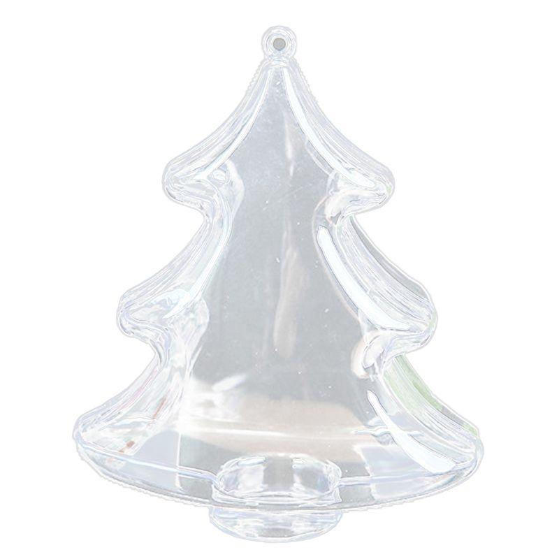 T02C!20 Christmas Ornament Boxes, Hollow Christmas Tree Packing Boxes, Ornament Packing Plastic General Boxes