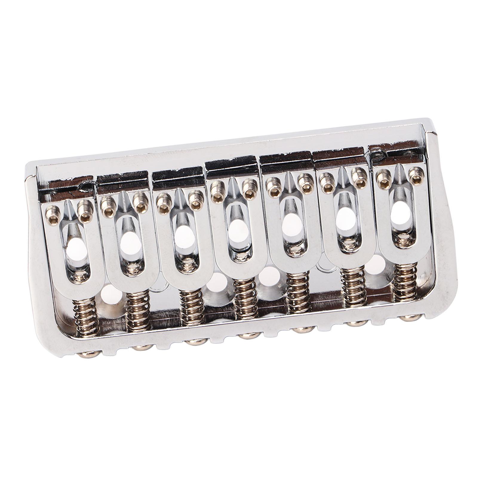 

Guitar Bridge 7 String Metal Tailpiece Instrument Accessory for Bass Ukulele Electric Guitars