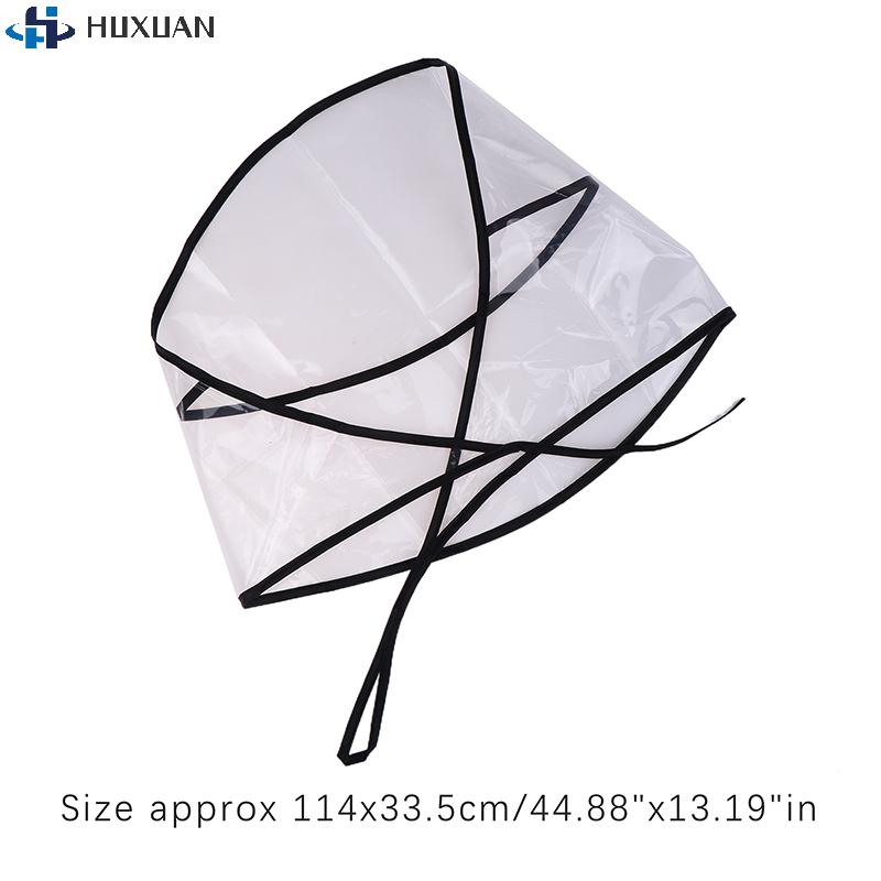 1PCS Clear Transparent Rain Cap Protective Hairstyle Rain Hat Plastic Bonnet Rainwear For Women Lady Girls