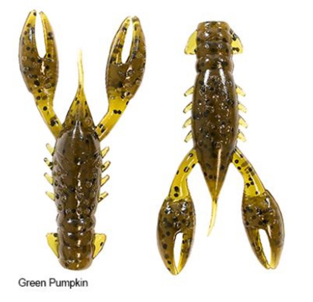 Zman Soft Lure TRD Crawz 2.5 Inch 6/Pack Green Pumpkin (3349)