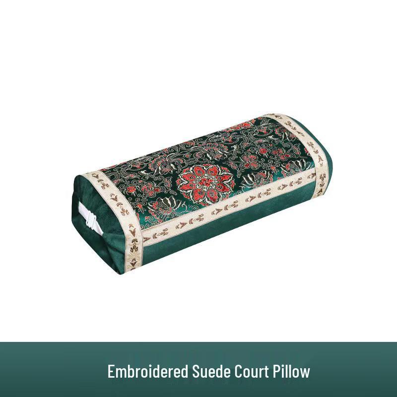 

Embroidered Velvet Wormwood Palace Pillow Set