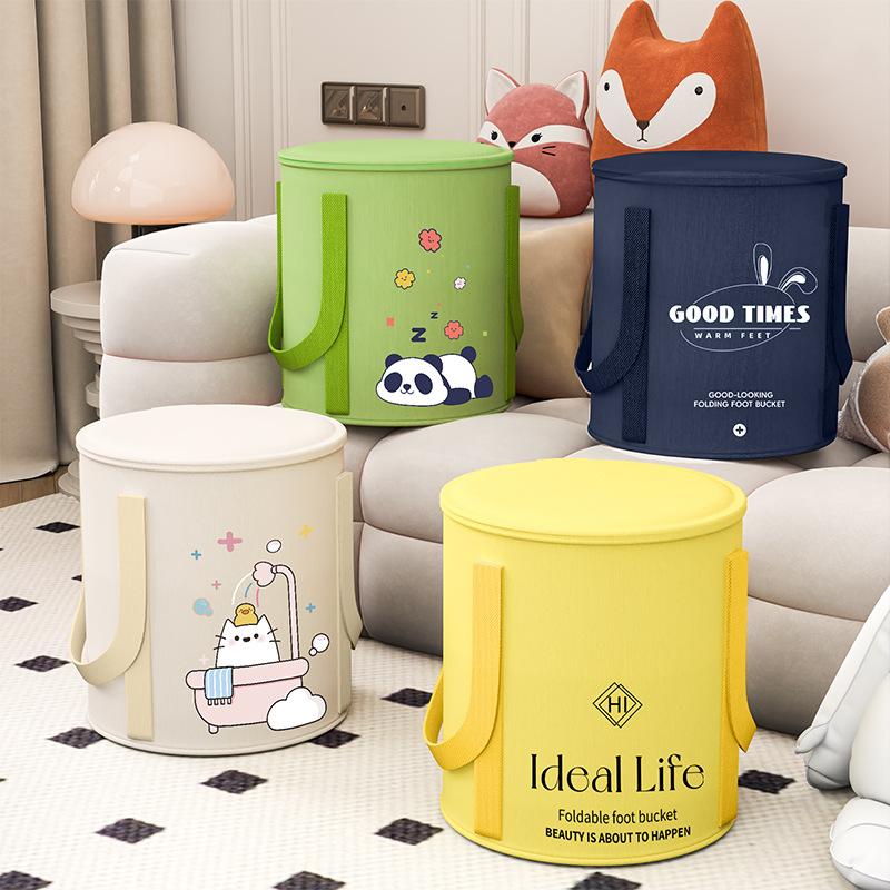 Neuer Frühling Faltbarer Fußbad-Eimer Reise Tragbar Verdickt Isoliert Fußwaschen Fußbad-Eimer Heimgebrauch Über Wade Fußbad-Tasche