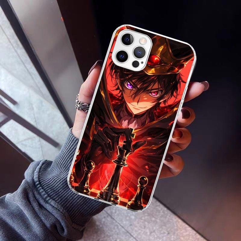 Code Geass Anime Phone Case For iPhone 17 Air 11 13 Mini 14 15 Plus 16 12 Pro Max 16E SE 7 8 Pattern Soft TPU Back Cover 17 Air