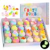 Set Regalo Bombe da Bagno Biologiche Naturali per Bambini con Giocattoli Sorpresa per Bambine e Bambini