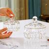Elegant Crystal Glass Candy Jar: Exquisite Transparent Bowl for Sweets, Snacks & Jewelry