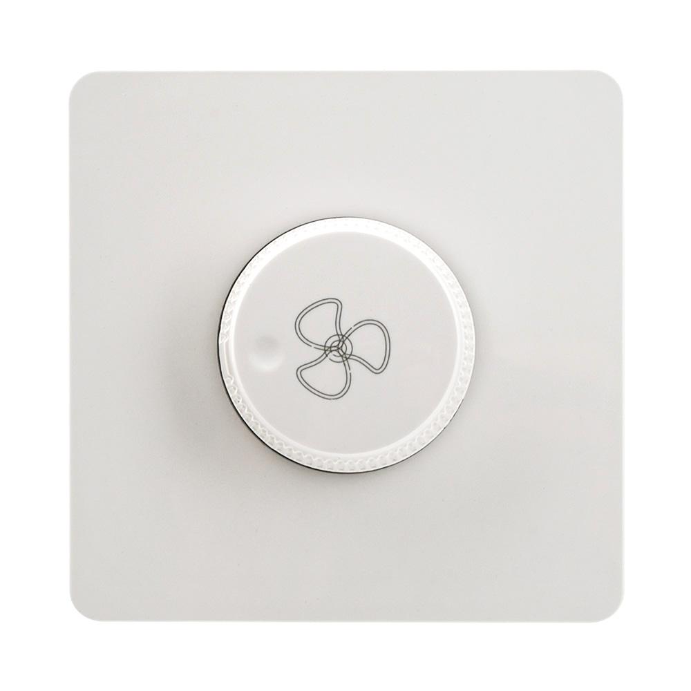 

86 Type Ceiling Fan Adjustment Stepless Speed Controller Wall Switch AC 220V 10A for 15-300W Dimmer білий