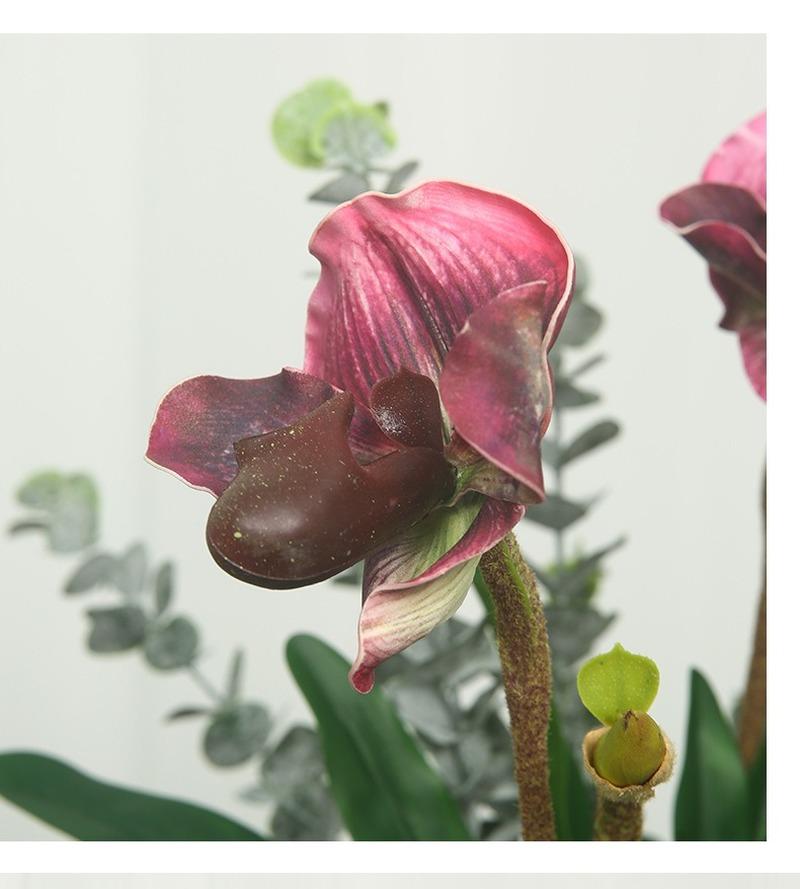 Artificial Flowers Orchid Wedding Party New Chinese Living Room Decoration Table Creative Flower Arrangement Hotel Layout