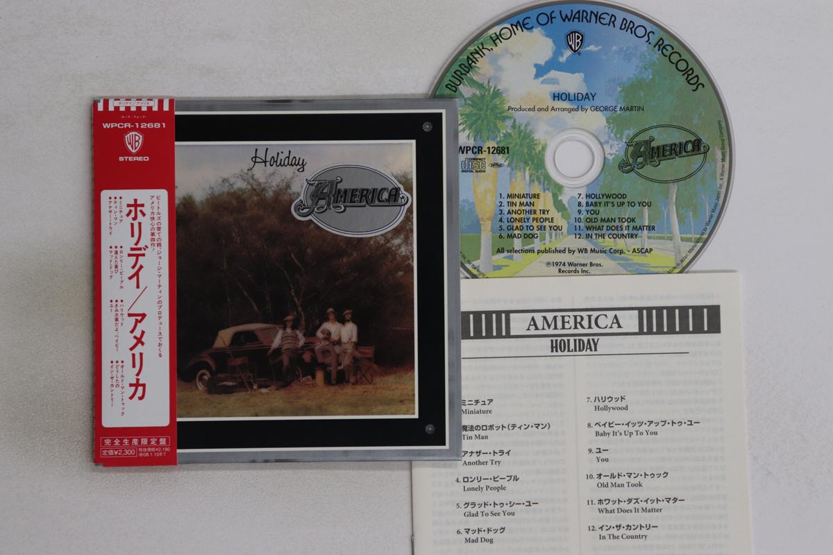

CD AMERICA - Holiday WPCR12681 Warner Bros. Re 2007 Japan Obi Rock Used
