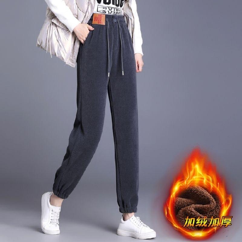 Casual Haren Pants with Full Leg Corset