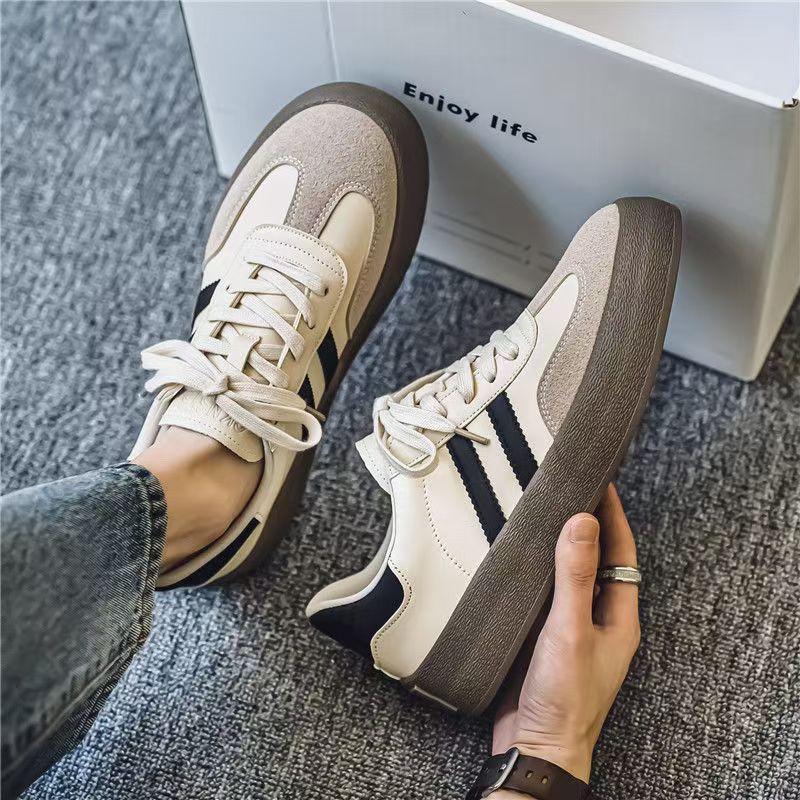 New Winter Men's Trainer Shoes, Unique Hong Kong Retro Low-top Casual Skate Sneakers for Men