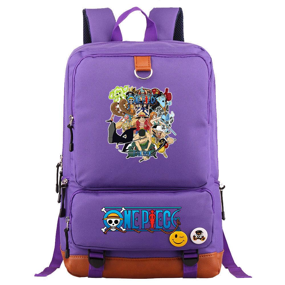 Anime/cartoon One Piece Luffy printed backpack