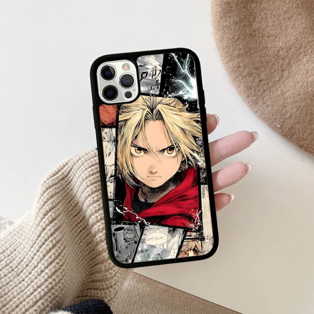 Anime F-Fullmetal A-Alchemist Handyhülle Für IPhone 17 16 15 14 13 Plus 12 11 Pro Max PC+TPU Hüllen Rückseite