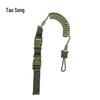 Retractable Tactical Keychain Lanyard - Elastic, Anti-Lost, Outdoor Safety Rope