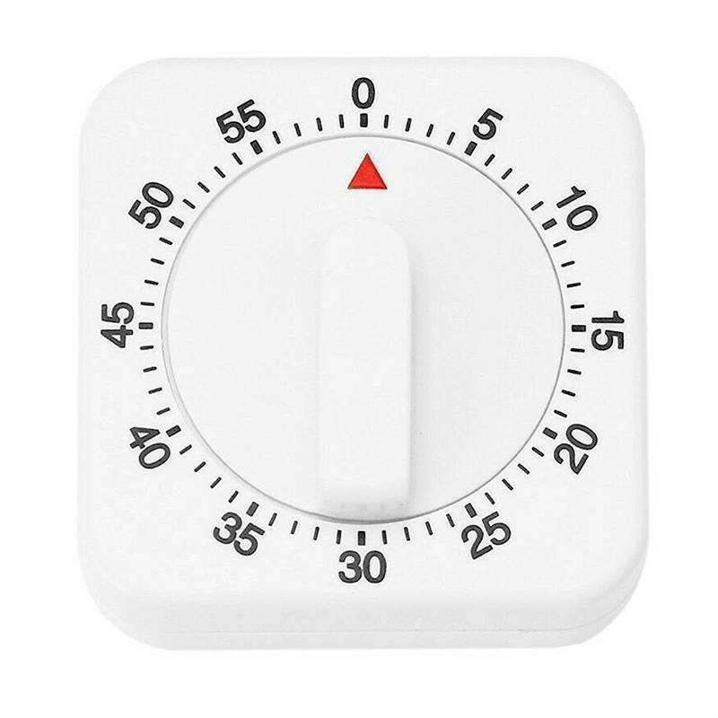 White 60 Minute Countdown Wind Up Clockwork Timer Alarm Tool For Kitchen Cooking White 60 Minute Countdown Wind Up Clockwork Timer Alarm Tool For Kitchen Cooking