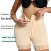Cross-border Hip-lifting Abdomen-shaping High-waisted Lace Corset Shapewear Pants