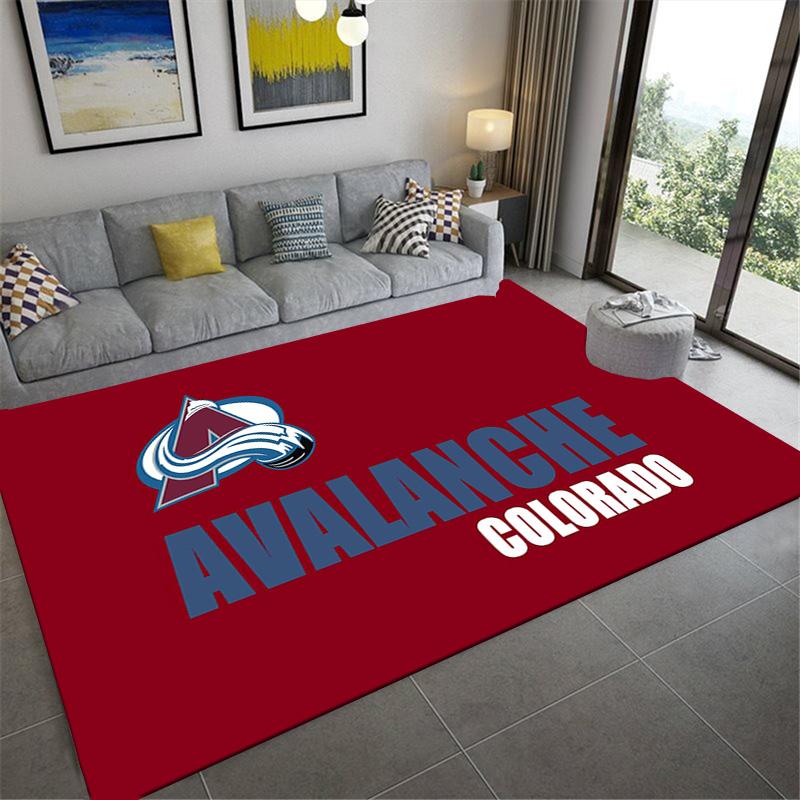 Colorado Avalanche Logo Carpet Rug for Living Room Bedroom Home Sofa Decoration,Kids play Non-slip Floor Mat