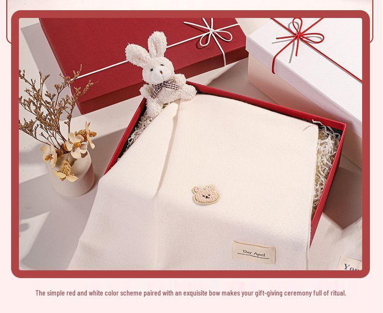 Valentine's Day Winter Scarf Gift Box for Her: Girlfriend or Best Friend