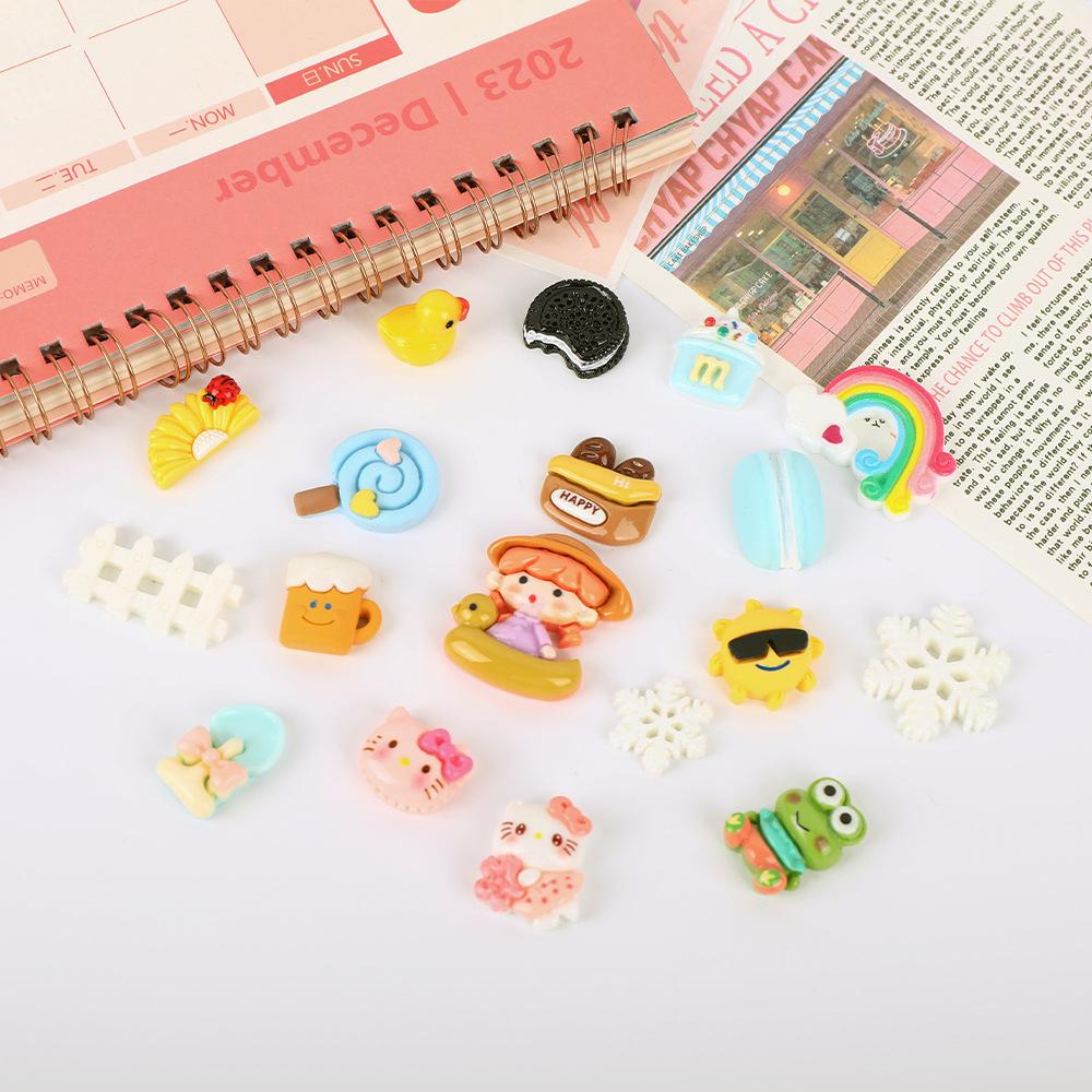 Cartoon DIY Jewelry & Resin Accessories: Cream Glue, Keychains, Phone Cases, Hair Clips