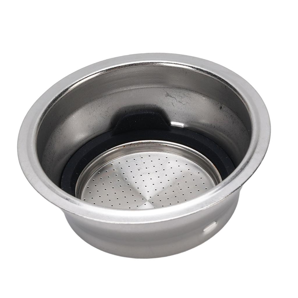 51MM Portafilter Basket Stainless Steel Portafilter Filter Basket with Silicone Washer for EC860