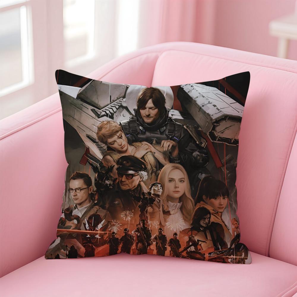 

Hot Game DDeath Stranding Cushion Cover Pillowcase Short Plush Invisible zipper Room Sofa Cushion Cover 30X30cm