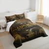 Duvet Cover Set Jesus Walking With Lamb Psalm 31 I Trust In You Lord Golden Forest Warm Light Christian Religious Art Print for Adult Room Decor