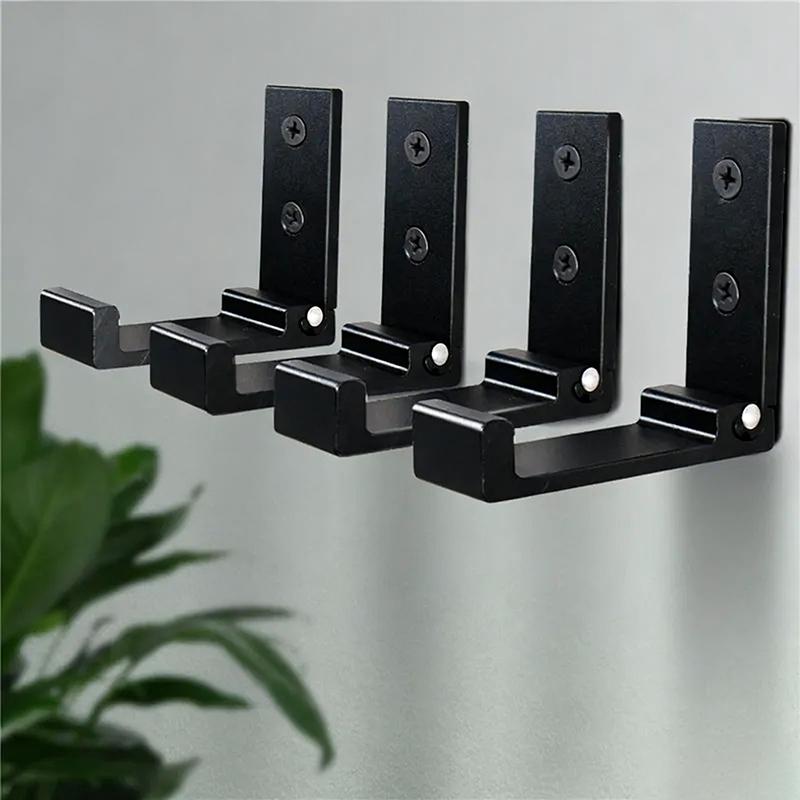 6 stuks Opvouwbare Haken Muur Deur Kledinghaken Aluminiumlegering Roestvrij Muurhanger Kleding Jas Handdoek Kapstokhaken