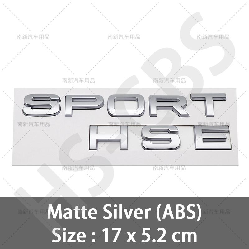 1Pcs 3D ABS Sport HSE Emblem Sport Letters Car Rear Trunk Badge HSE Tailgte Logo Decorative Sticker Car Styling Accessories