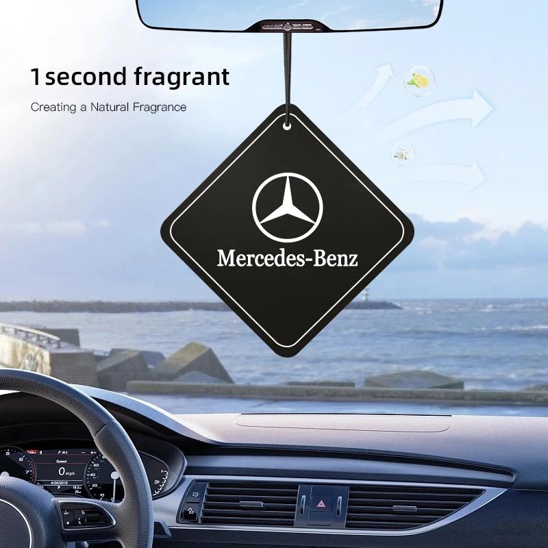 Car Interior Perfume Pendant Hanging Air Freshener Fragrance Tablets For Mercedes Benz GLC W126 W140 W168 W169 W177 W221 W213 W2 OU4