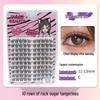 10-Row Autumn Leaf & Sunflower Faux Eyelashes - Flat, Glue-Free
