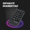 Perixx Ergonomic and Numeric Keypad Set with Split Adjustable Palm Tilt Membrane English Layout PERIDUO-606 Keyboard, Mouse, Keys, Rest, Wheel,