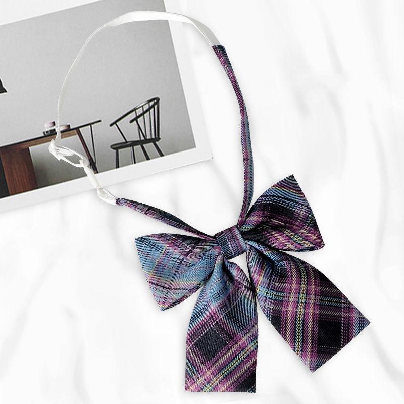 Japanese Academy Style Women's Uniform with Floral Bow Tie