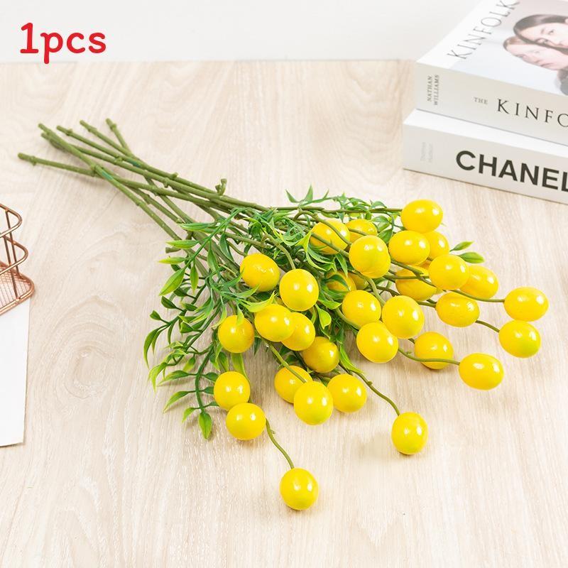 Red Orange Fruit Lemon Apple Plastic Fruit Flower Arrangement Gift Decoration