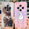 For Xiaomi Poco C75 Case Cute Cat Butterfly Painted Cover Soft Silicone Phone Case For Xiaomi Poco C75 C 75 PocoC75 Fundas Coque