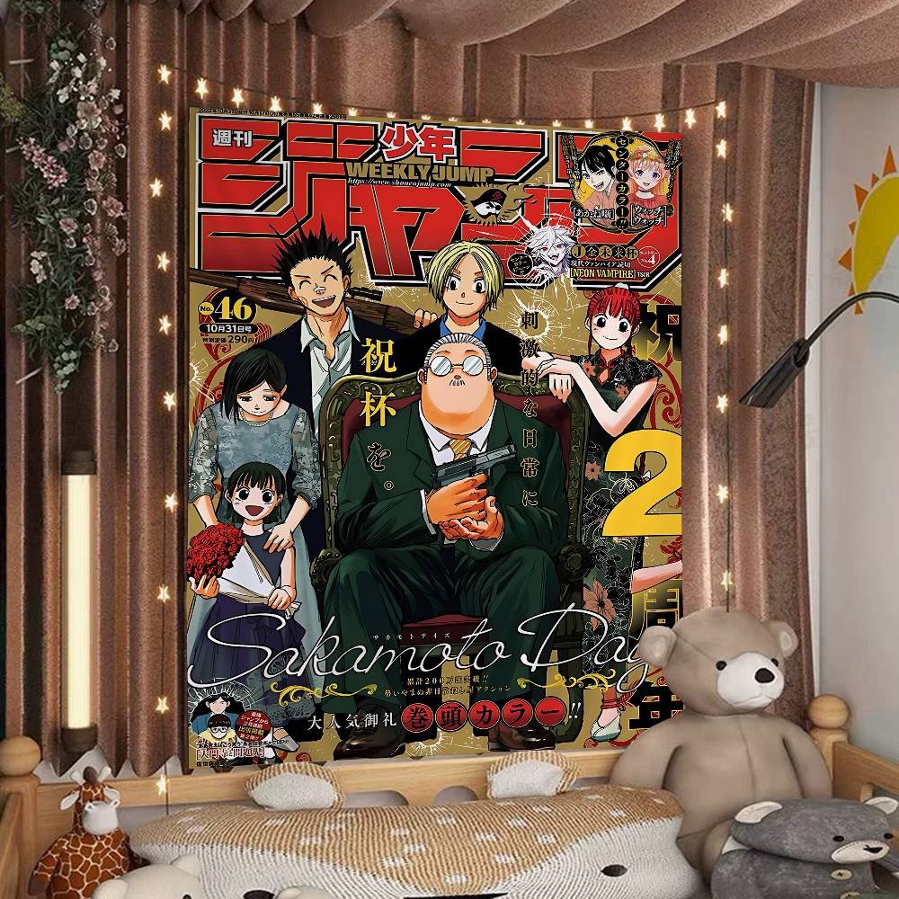 

Sakamoto Days Anime Hanging Bohemian Tapestry Bohemian Wall Tapestries Mandala Cheap Hippie Wall Hanging 74x94cm(29x37in)