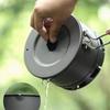 Windproof Outdoor Cooking Pot Heat Exchange Camping Cooking Pot Replacement Light Weight Camping Cookware Easy to Use