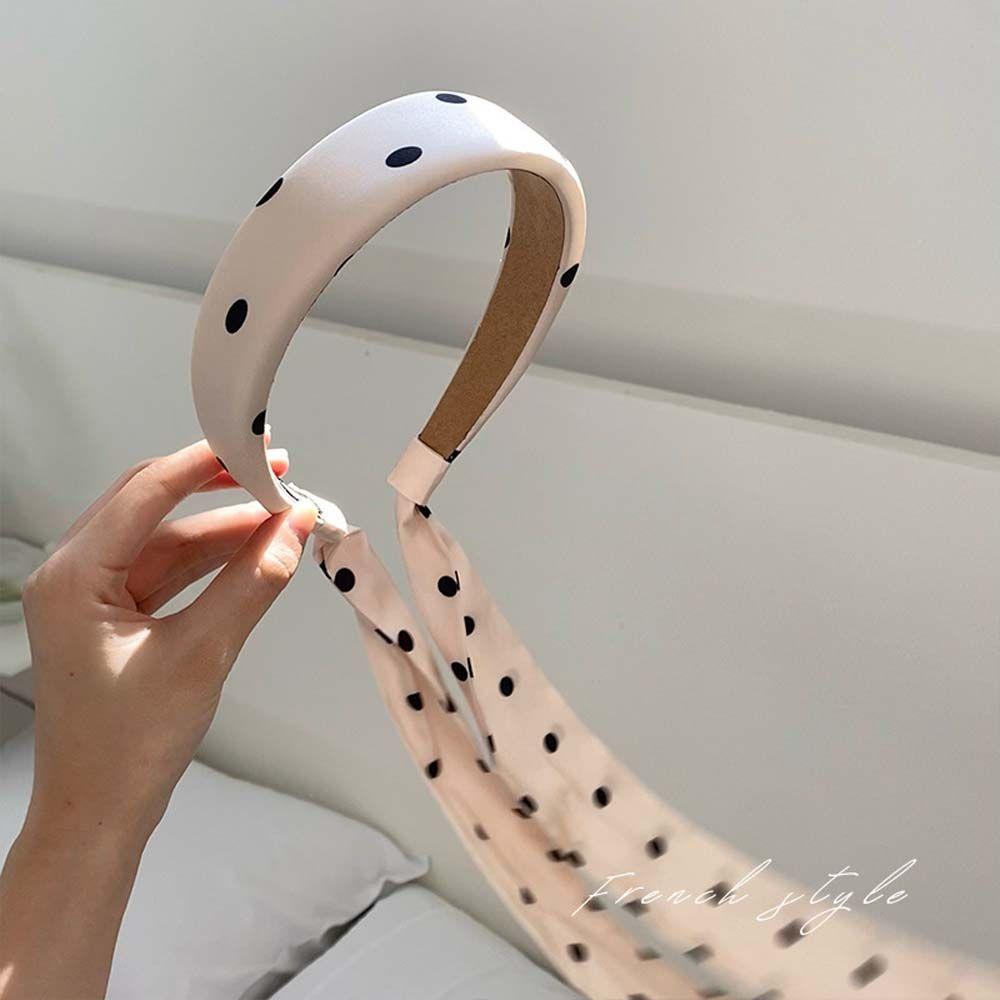Hair Hoop Ribbon Summer Silk Scarf Headband Korean Hairbands Sponge Hair Hoop Women Hair Hoop