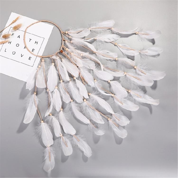 White Feather Hairband Ethnic Headbands Festival Wedding Hair Hoop for Girl