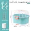 With Cover Nursing Bottle Storage Box Dustproof Baby Bottle Organizer  Outdoor Travel