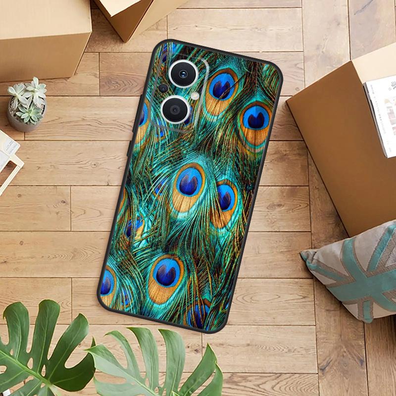Animal Peacock Pattern Phone Case For OPPO Reno 14 13 11 12 F 10 Pro 8T 7 8 Lite OPPO Find X9 X8 X5 Pro Back Cover