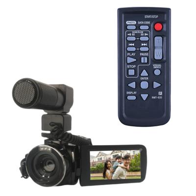 Nomainīta tālvadības pults derīga DVD Handycam videokamerai HDR-CX500 HDR-CX500E HDR-CX500V HDR-CX500VE Tālvadības pults Melna
