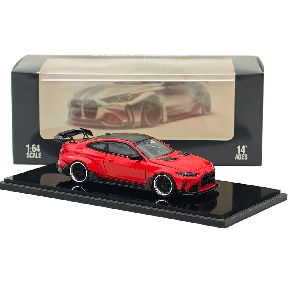SW 1/64 for M4 G82 Full Widebody Kit Sports Diecast Model Car Miniature Limited Edition Collection Toy Vehicle Models